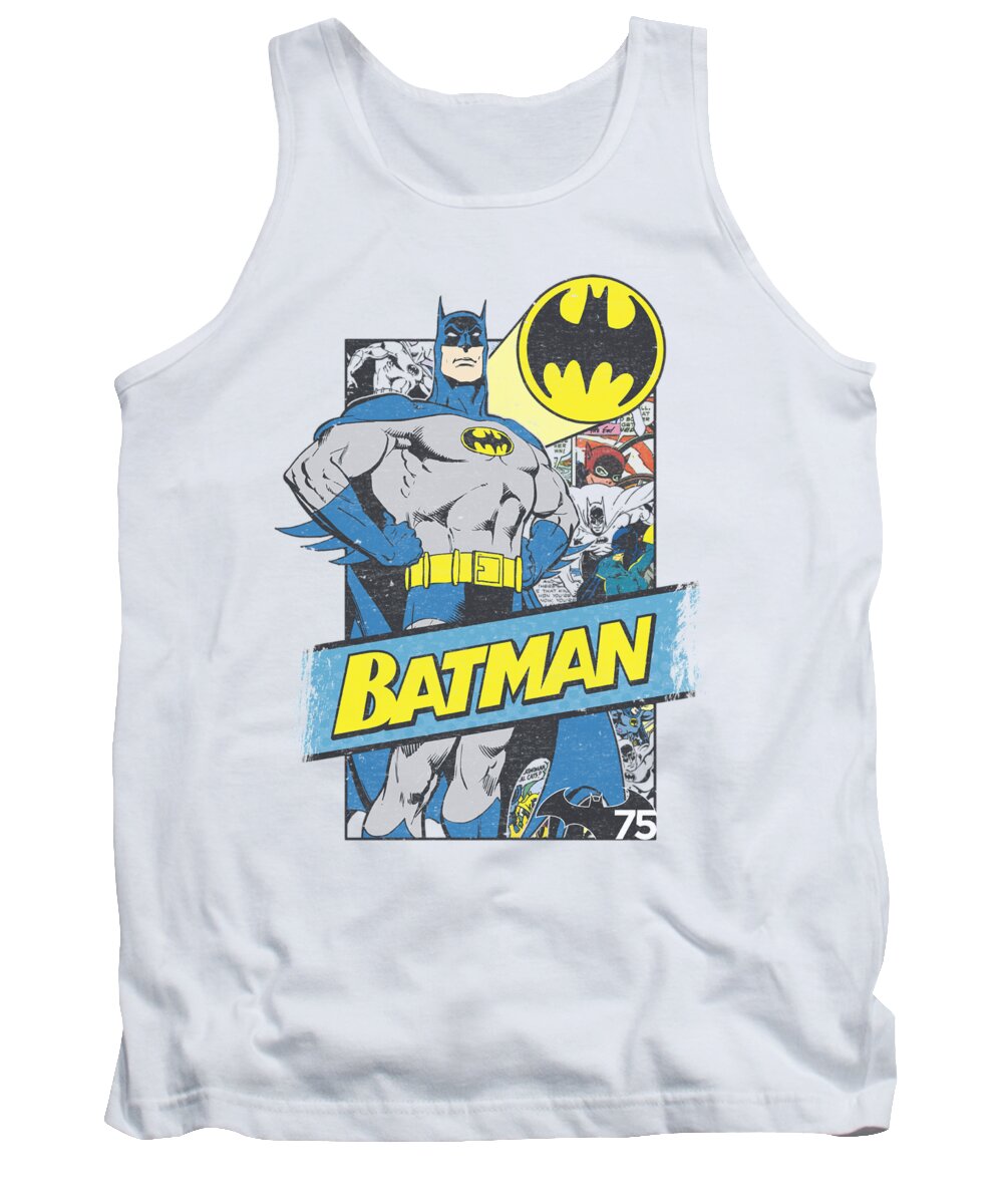 Batman Tank Top featuring the digital art Batman - Out Of The Pages by Brand A
