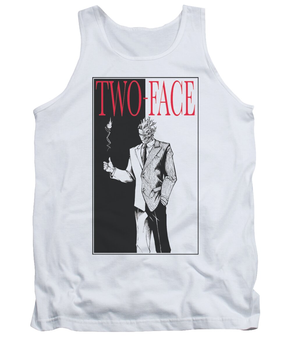  Tank Top featuring the digital art Batman - Two Face by Brand A