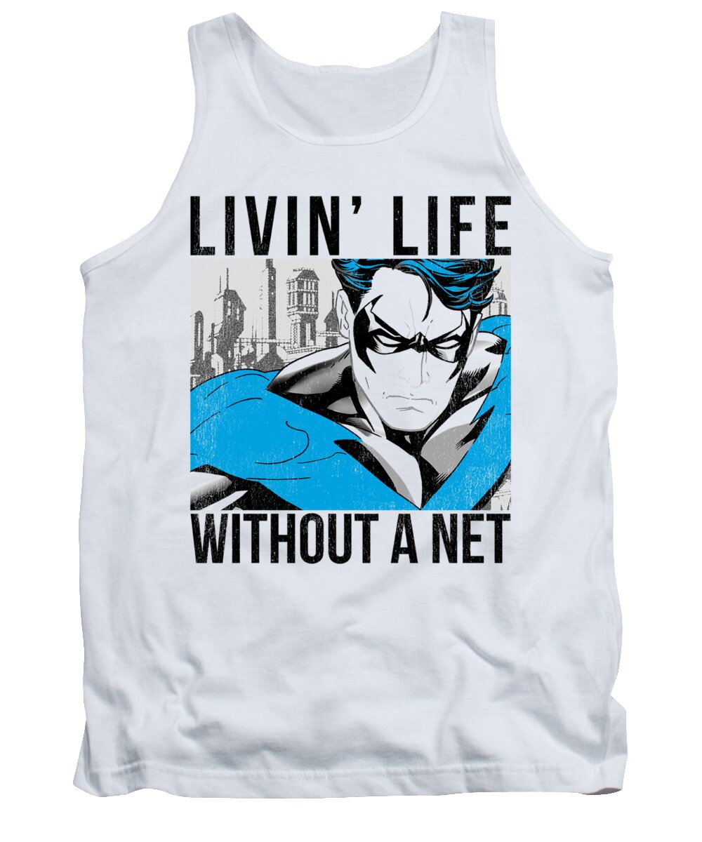  Tank Top featuring the digital art Batman - Without A Net by Brand A