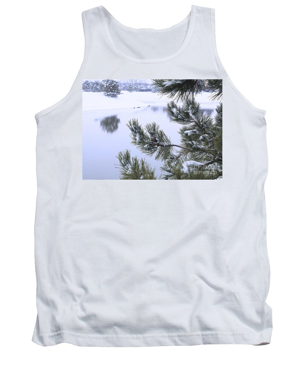 Snow Tank Top featuring the photograph Beauty After The Storm by Barbara Dean