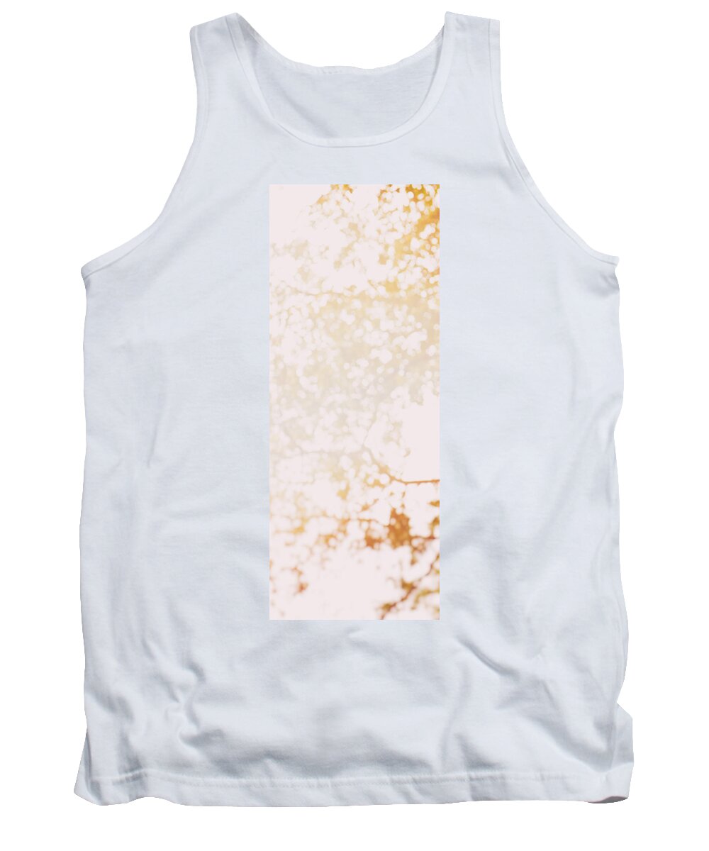Abstract Tank Top featuring the photograph Beneath a tree 14 4948 triptych set 1 of 3 by U Schade