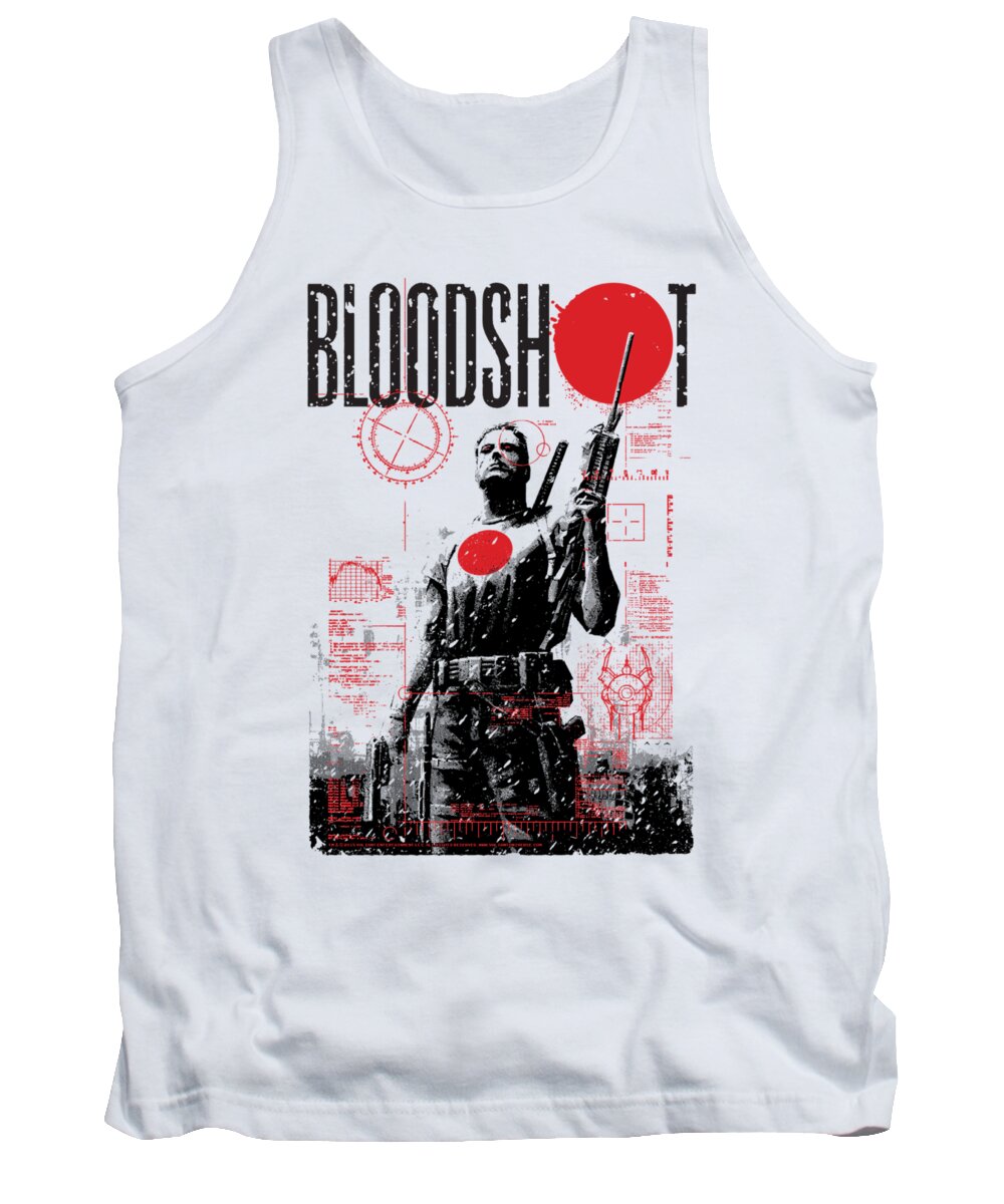  Tank Top featuring the digital art Bloodshot - Death By Tech by Brand A