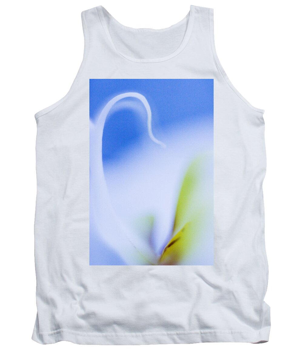 Orchid Tank Top featuring the photograph Blue Orchid Abstract by Bradley R Youngberg