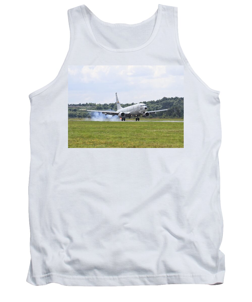 Military Tank Top featuring the photograph Boeing P-8 Poseidon by Shirley Mitchell