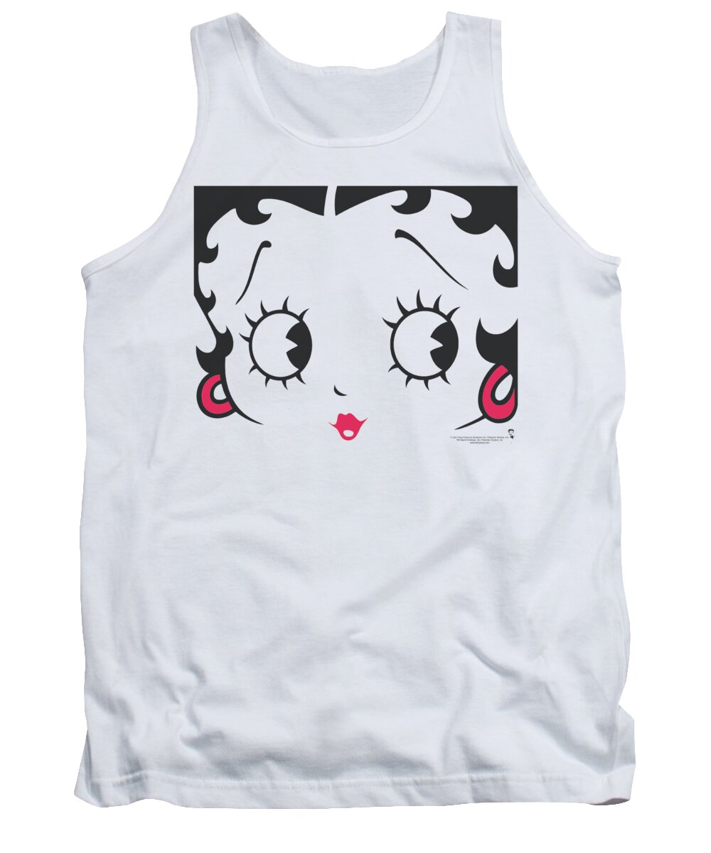 Betty Boop Tank Top featuring the digital art Boop - Close Up by Brand A