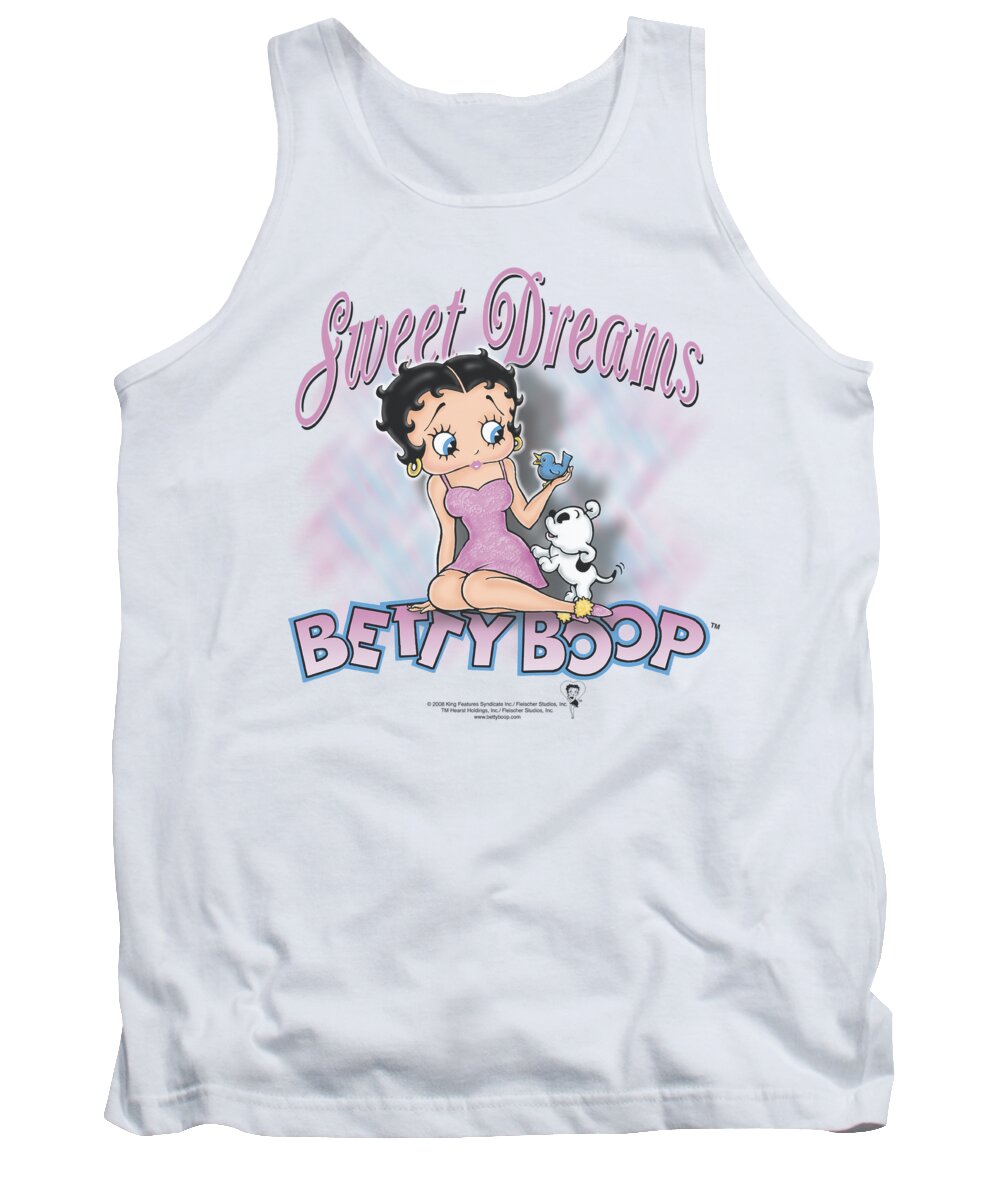 Betty Boop Tank Top featuring the digital art Boop - Sweet Dreams by Brand A