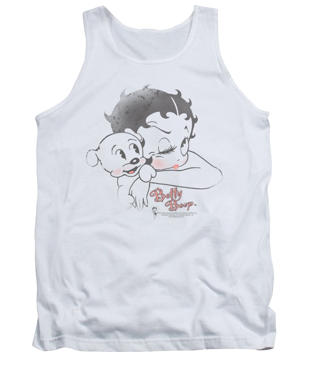 Betty Boop Tank Top featuring the digital art Boop - Vintage Wink by Brand A