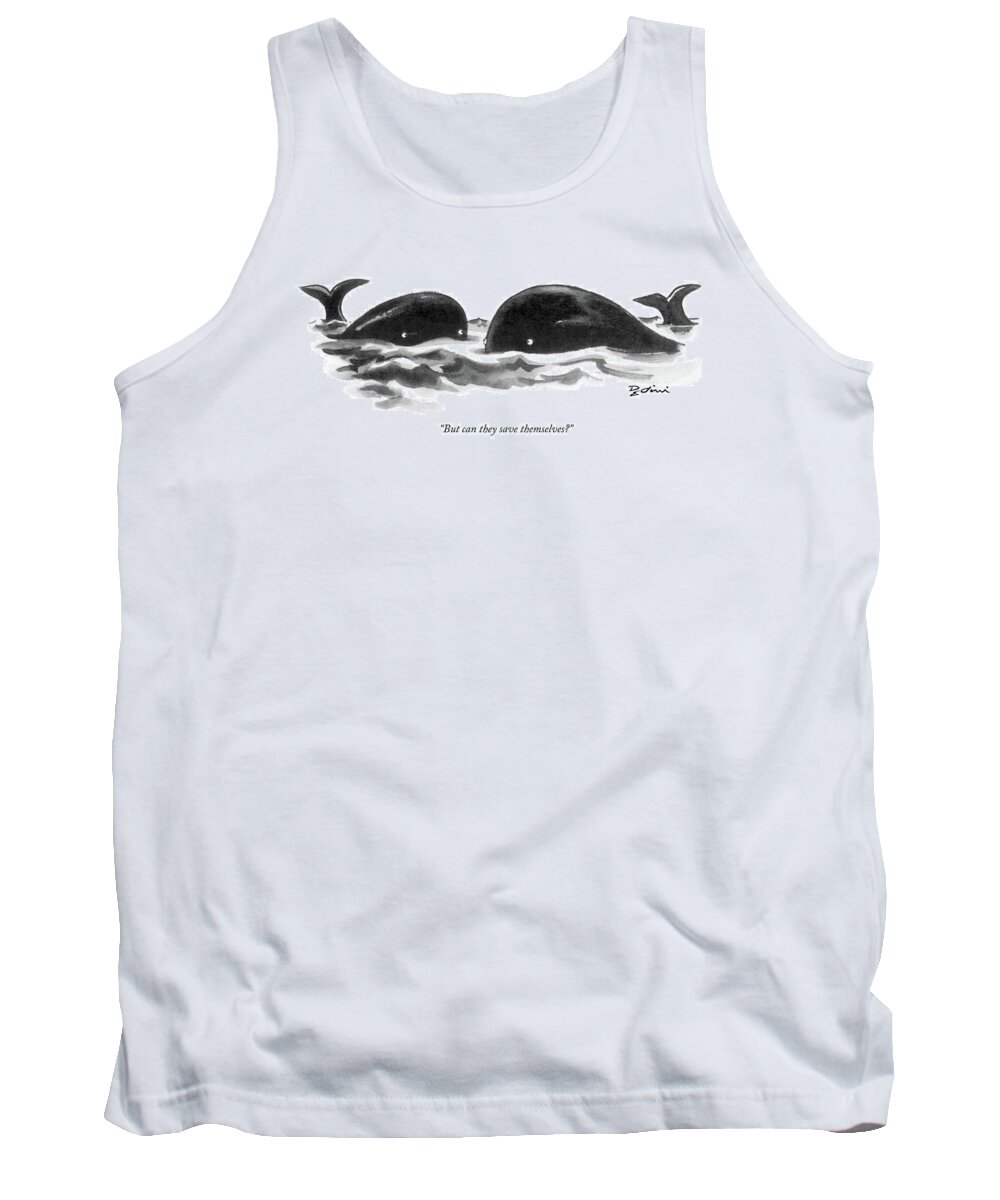 Environment Tank Top featuring the drawing But Can They Save Themselves? by Eldon Dedini