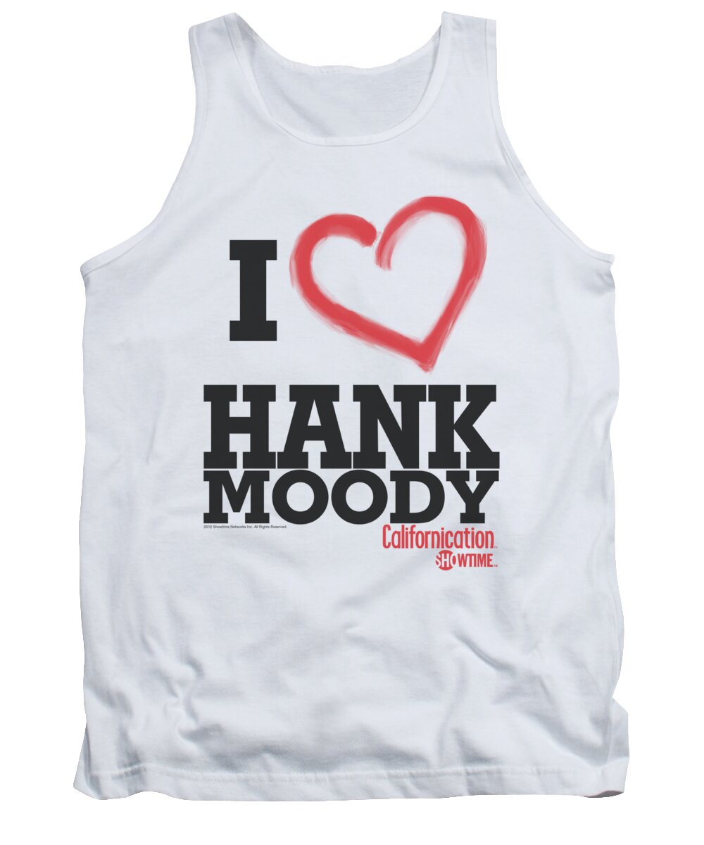 Californication Tank Top featuring the digital art Californication - I Heart Hank Moody by Brand A