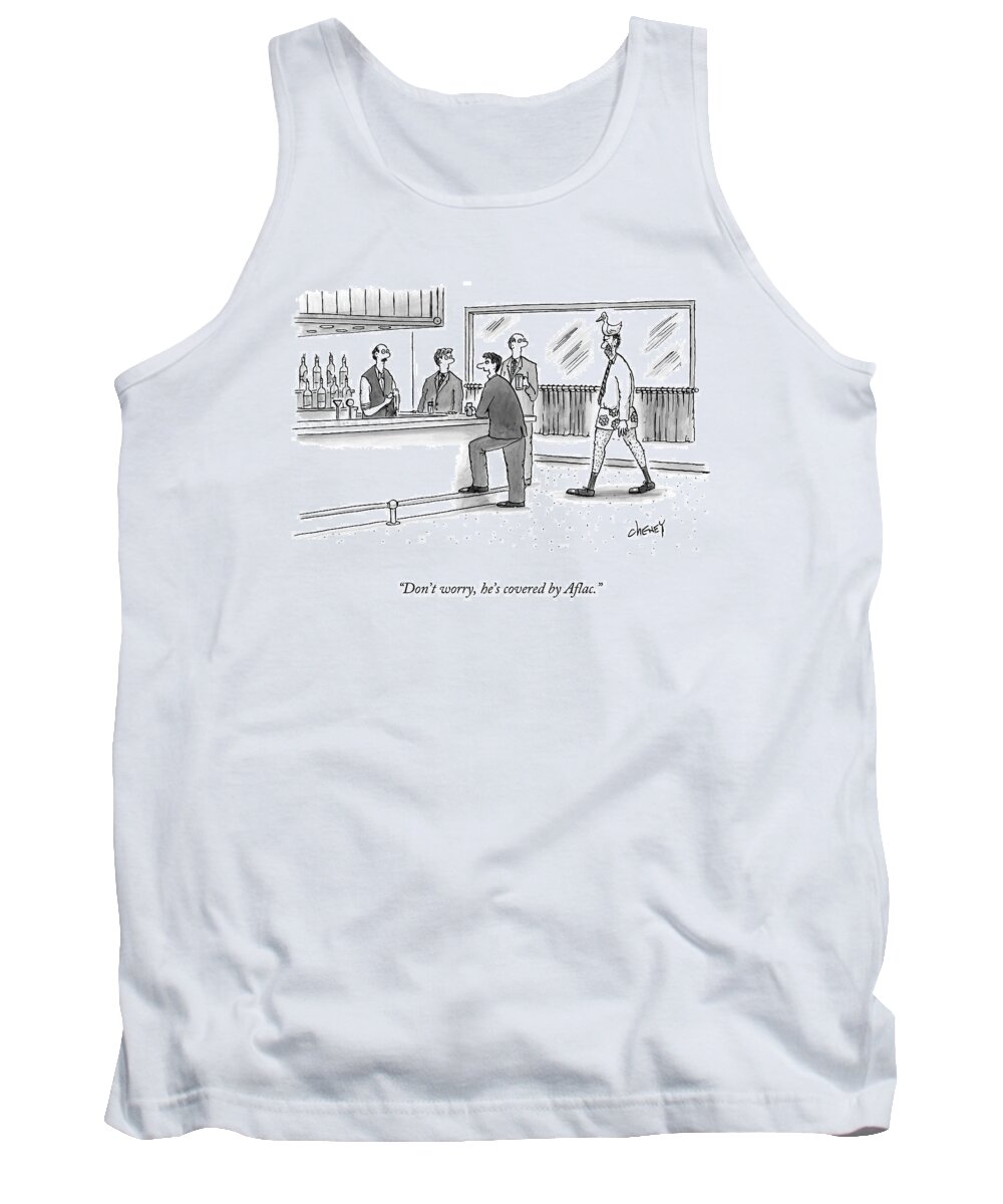 Business Tank Top featuring the drawing Caption Contest 209 - Winner by Tom Cheney