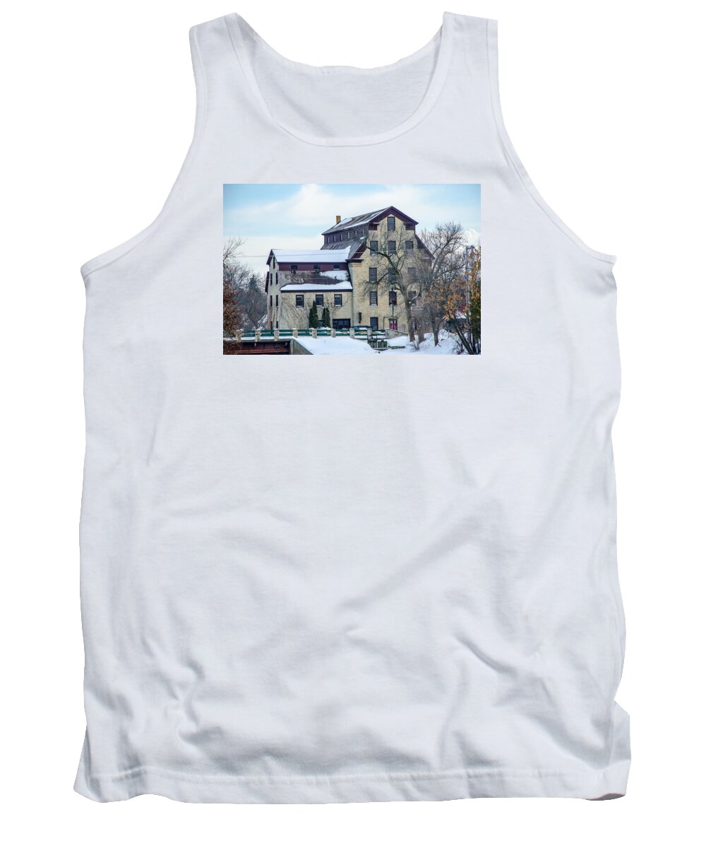 Architecture Tank Top featuring the photograph Cedarburg Mill by Susan McMenamin