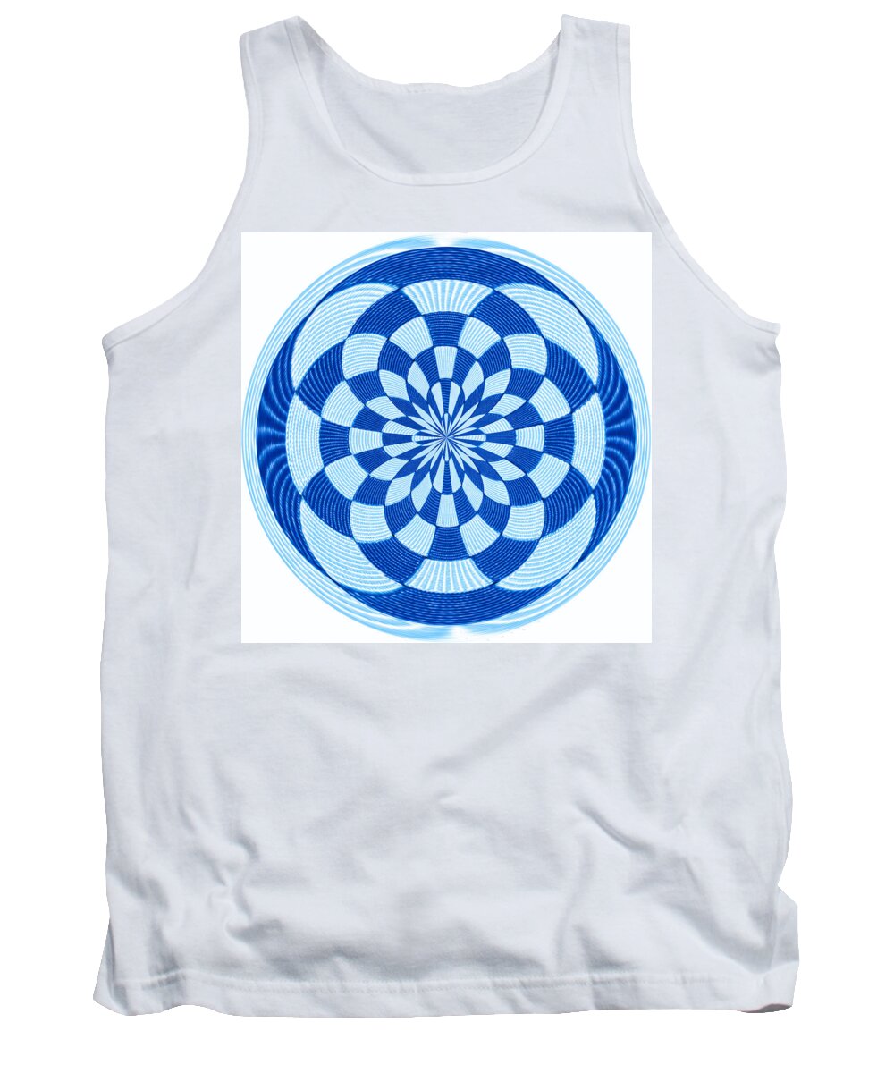 Orb Tank Top featuring the photograph Checkerboard Orb by Cathy Kovarik