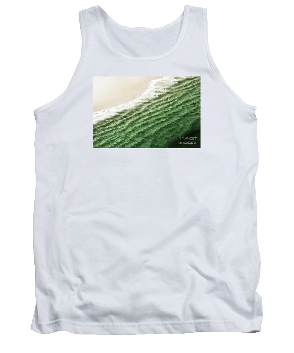 Big Sur Tank Top featuring the photograph China Beach Wave Ocean Theme Pillow Print Tote by Artist and Photographer Laura Wrede