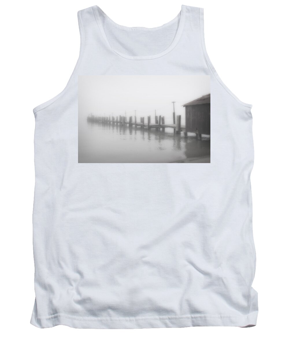 Jetty Tank Top featuring the photograph China Camp Jetty by Frank Lee
