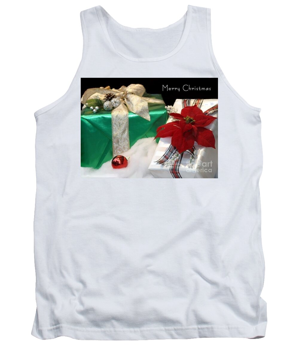 Christmas Tank Top featuring the photograph Christmas Presents by Living Color Photography Lorraine Lynch
