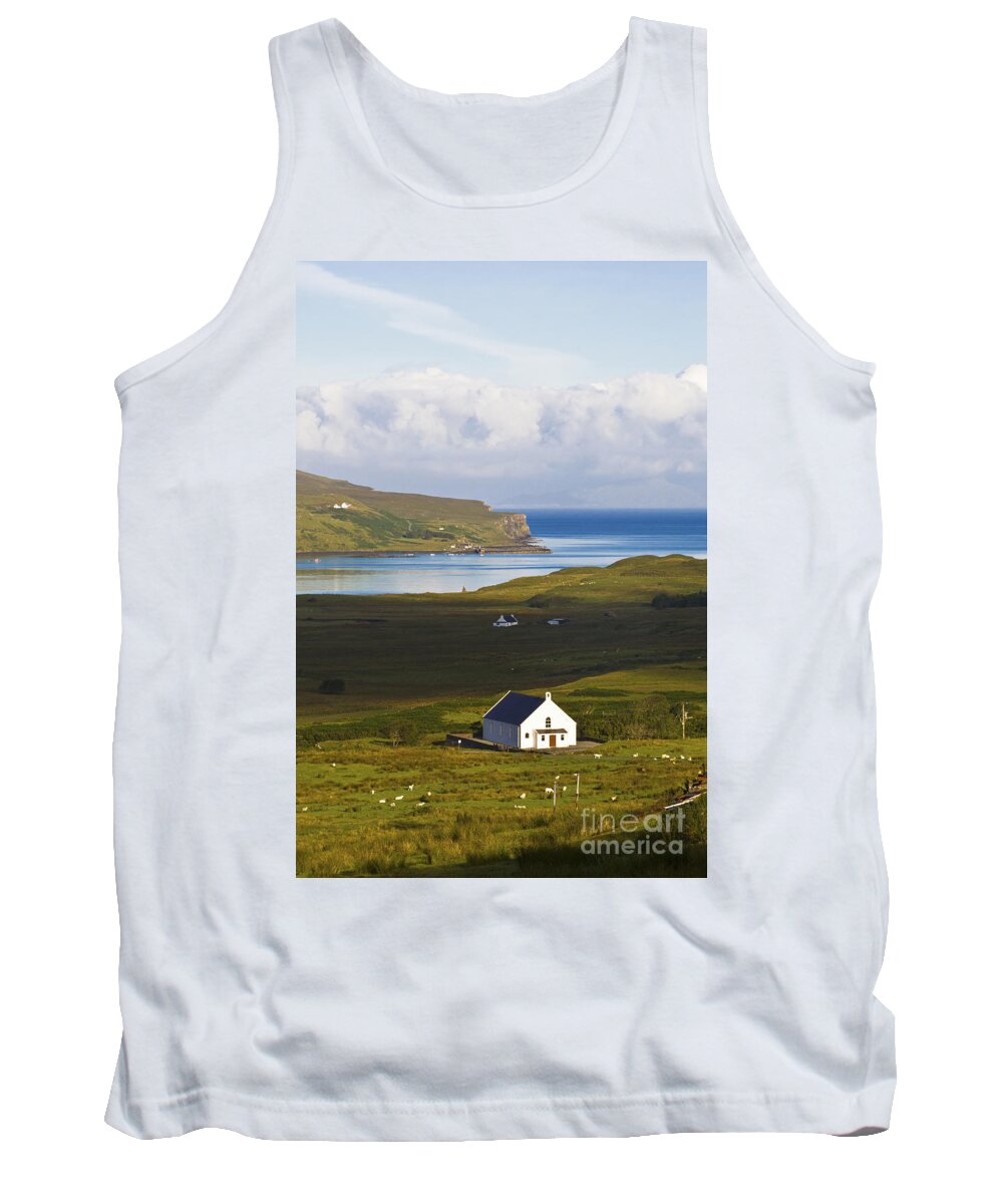 White Tank Top featuring the photograph Church at Glendale by Diane Macdonald
