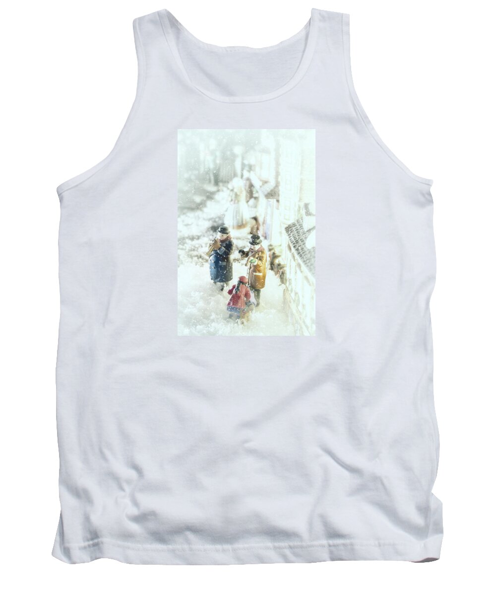 Christmas Village Tank Top featuring the photograph Concert In The Snow by Caitlyn Grasso