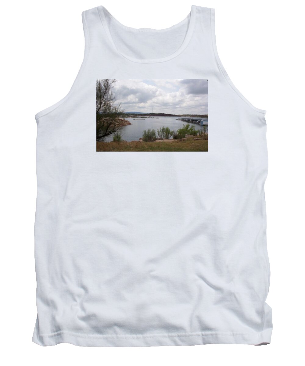 Conchas Dam Tank Top featuring the photograph Conchas Dam by Sheri Keith