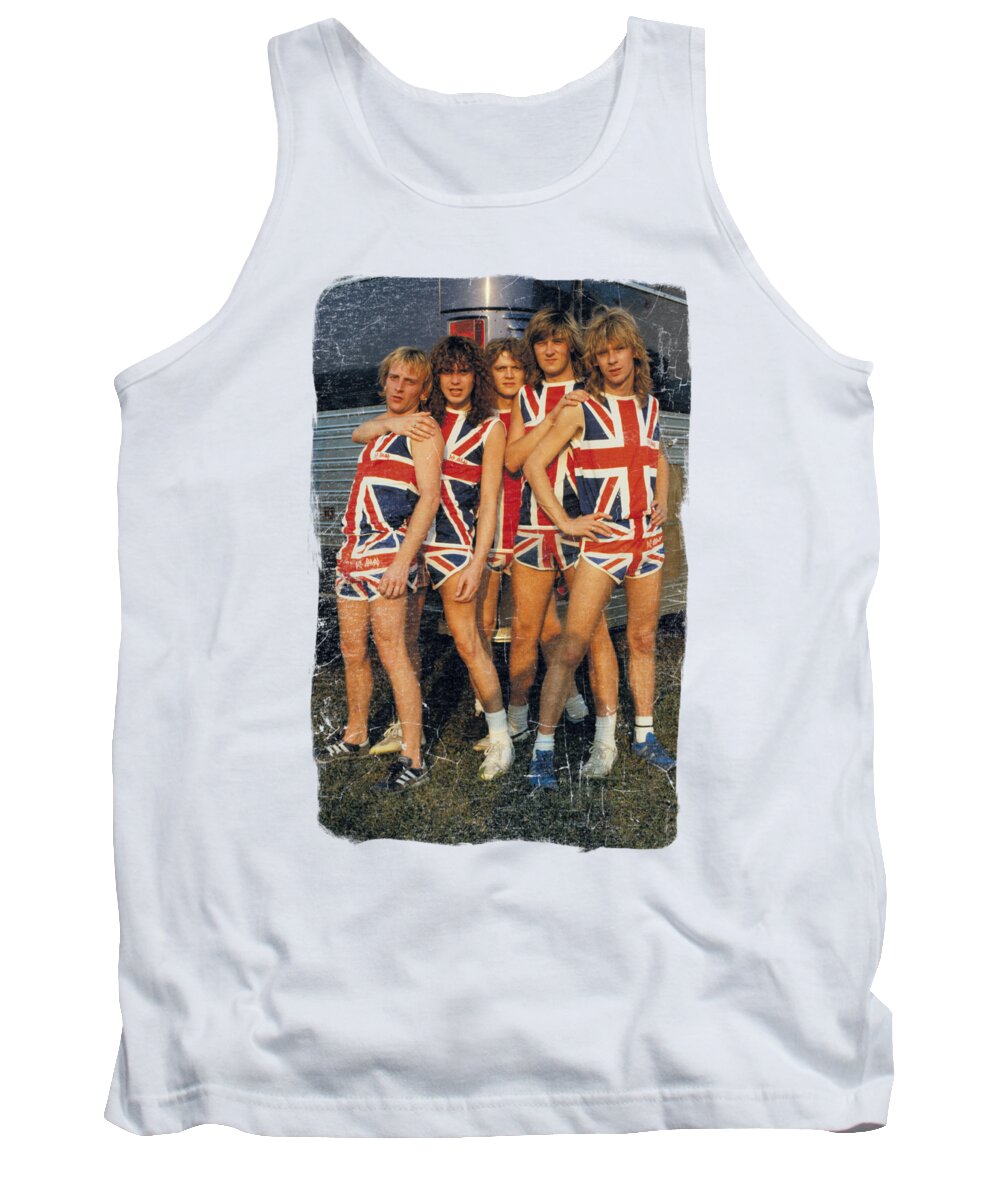  Tank Top featuring the digital art Def Leppard - Flag Photo by Brand A
