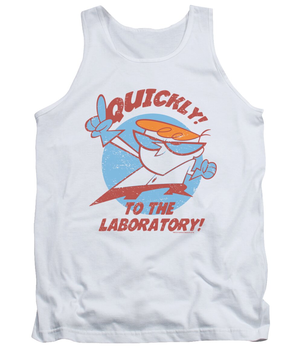 Dexter's Lab Tank Top featuring the digital art Dexter's Laboratory - Quickly by Brand A