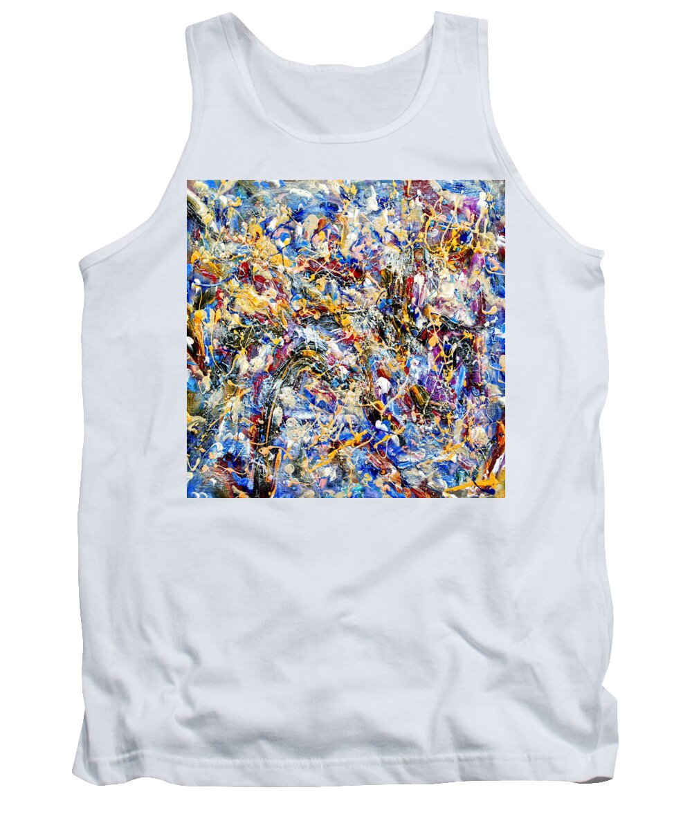 Abstract Tank Top featuring the painting Eldorado by Dominic Piperata