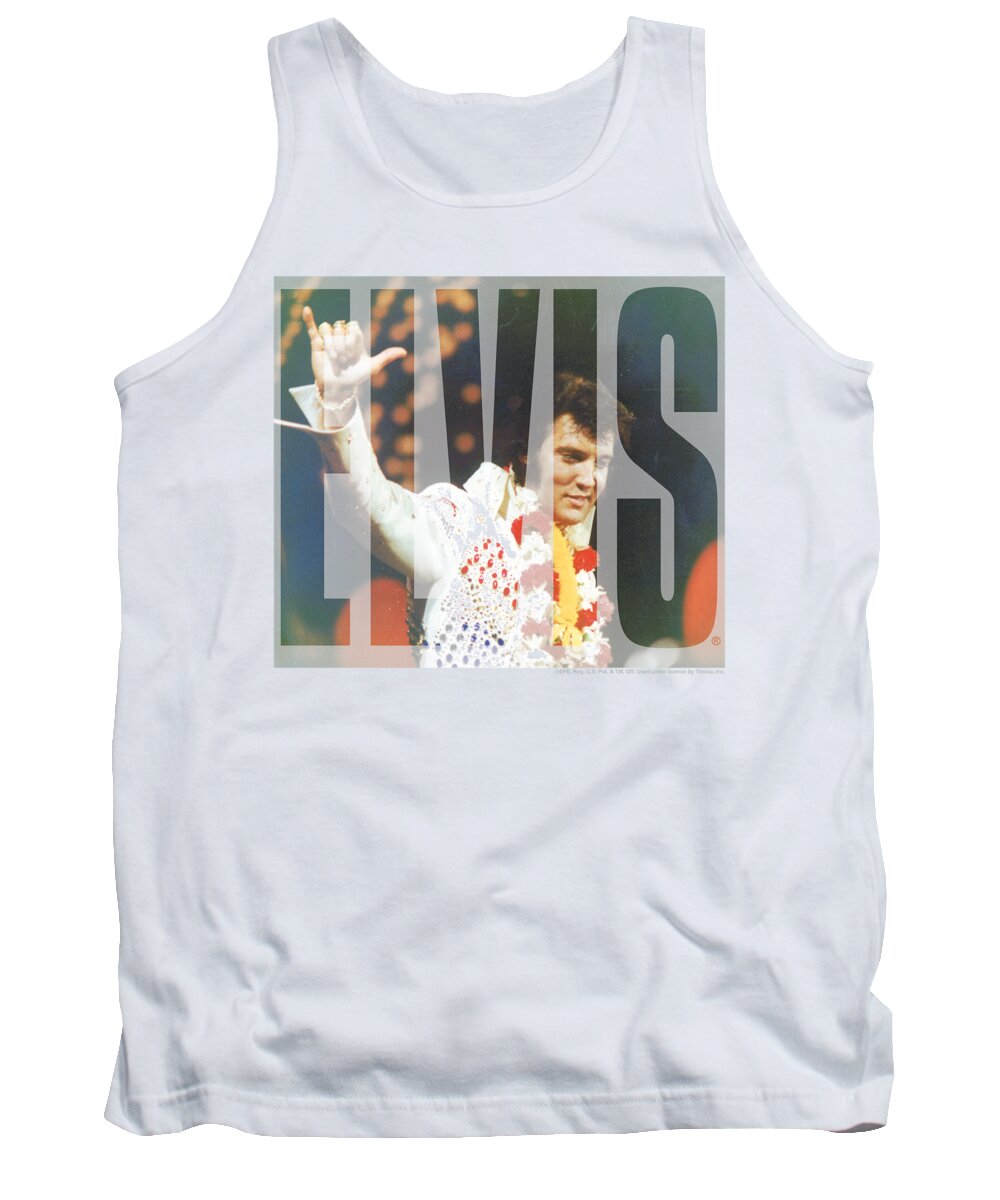  Tank Top featuring the digital art Elvis - Aloha Knockout by Brand A