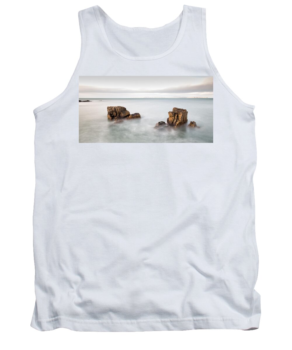 Pans Rock Tank Top featuring the photograph Ballycastle - Face in the Rock by Nigel R Bell