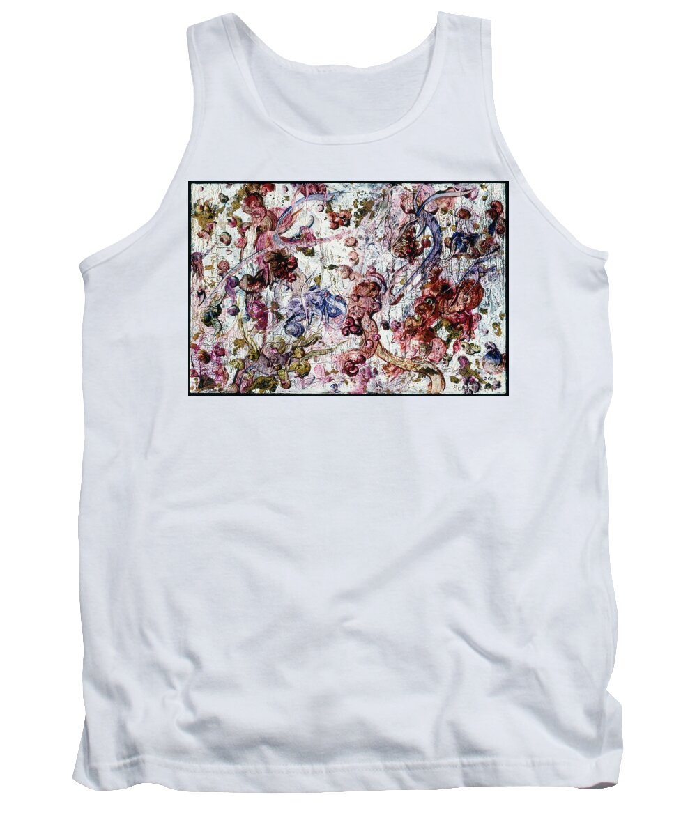 Abstract Tank Top featuring the painting Fairytale #18 by Christopher Schranck