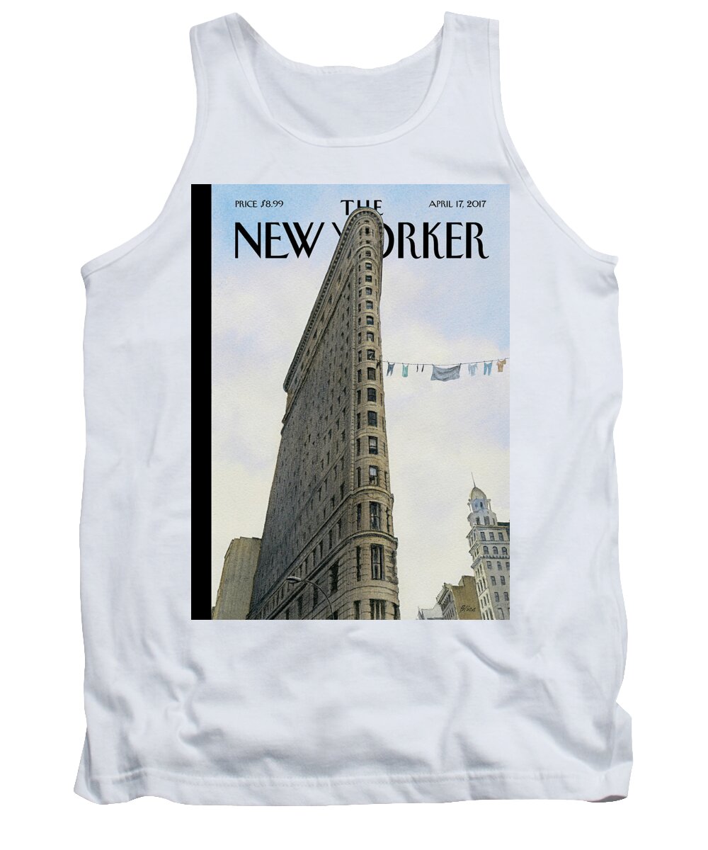 Fashion District Tank Top featuring the painting Fashion District by Harry Bliss