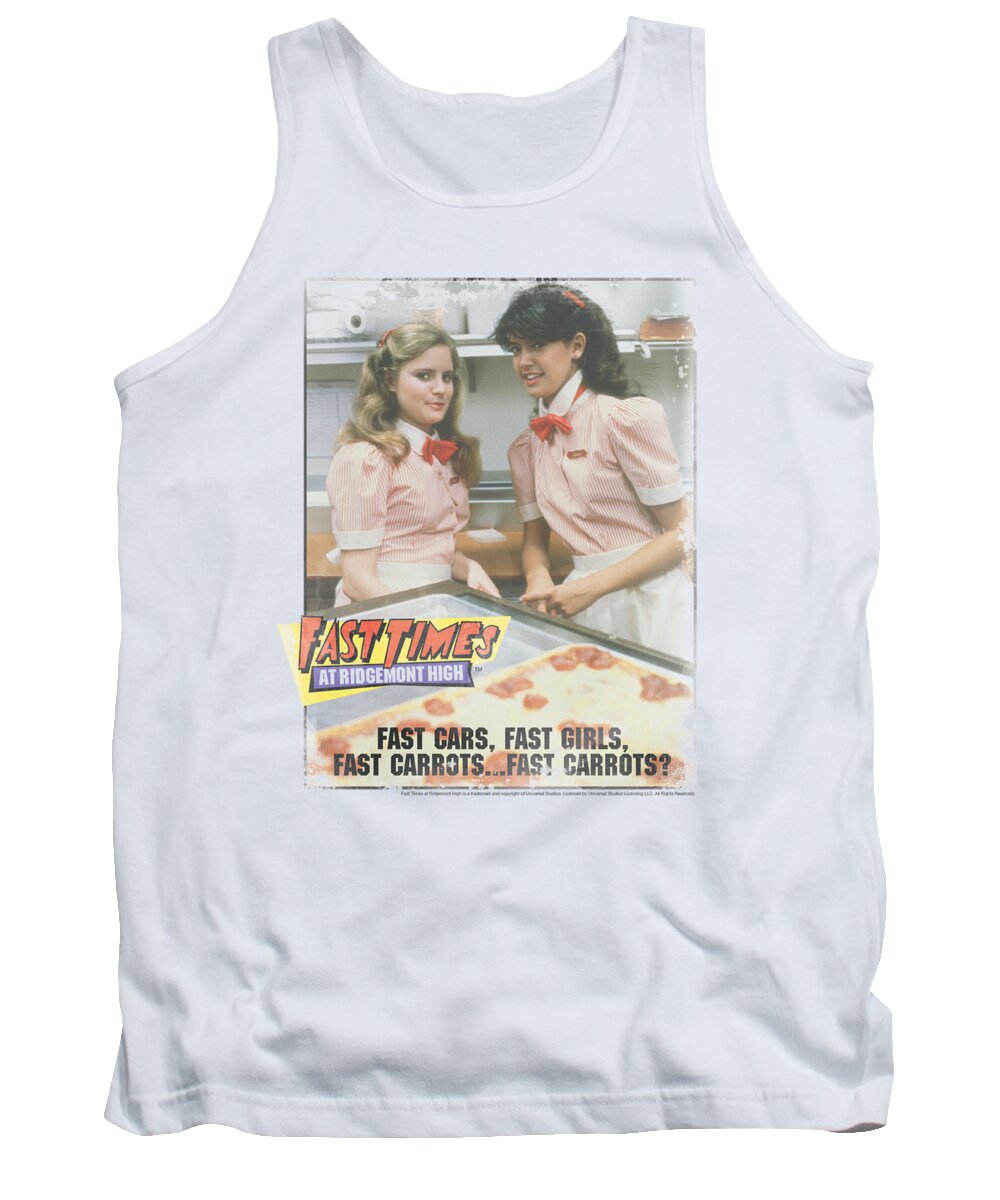 Fast Times At Ridgemont High Tank Top featuring the digital art Fast Times Ridgemont High - Fast Carrots by Brand A
