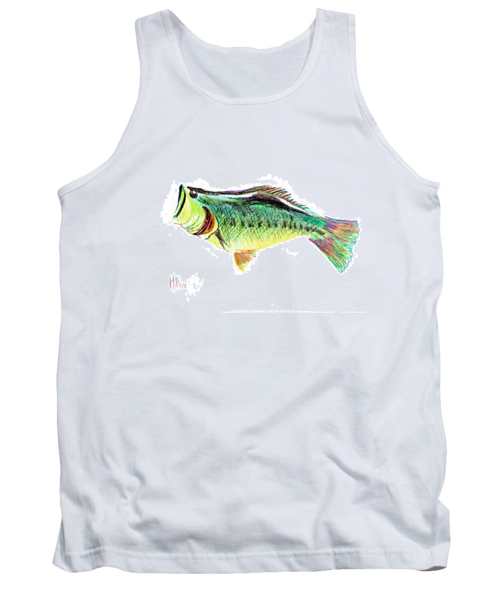 Fishermans Delight Tank Top featuring the painting Fishermans Delight by Kip DeVore