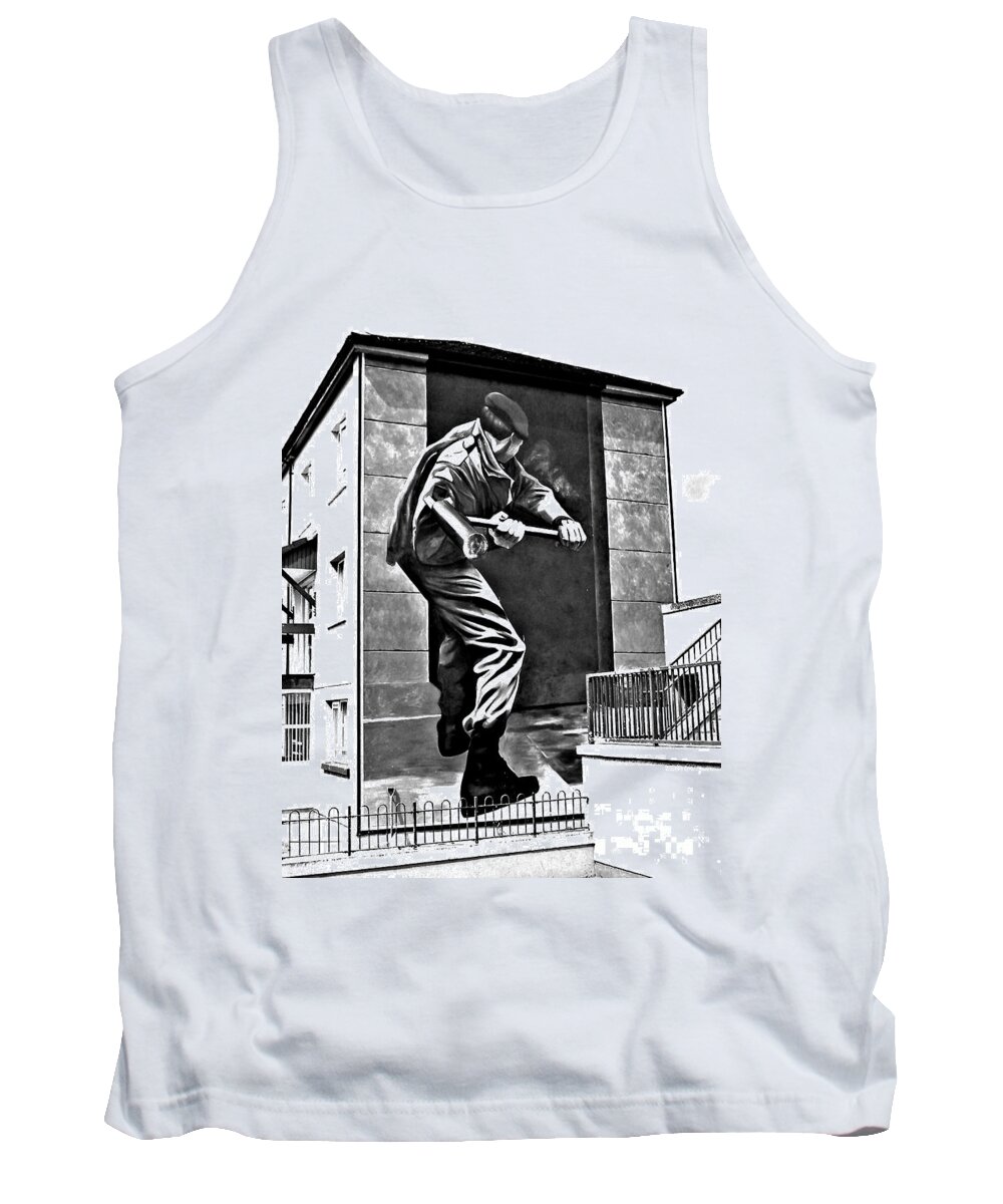 Mural Tank Top featuring the photograph Forced Entry by Nina Ficur Feenan