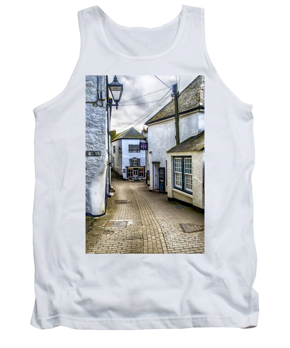 Port Isaac Canvas Tank Top featuring the photograph Fore Street Port Isaac by Chris Thaxter