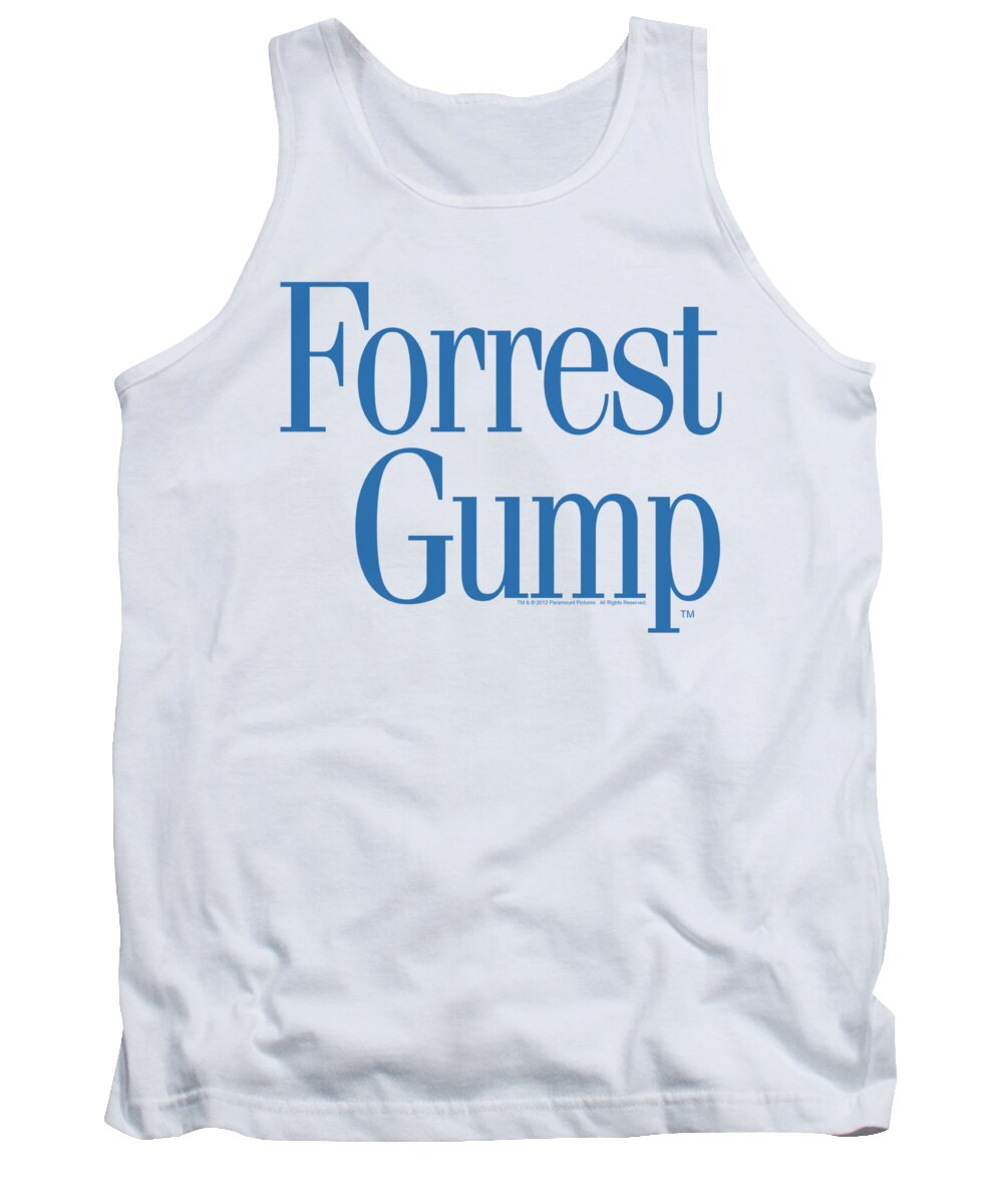  Tank Top featuring the digital art Forrest Gump - Logo by Brand A