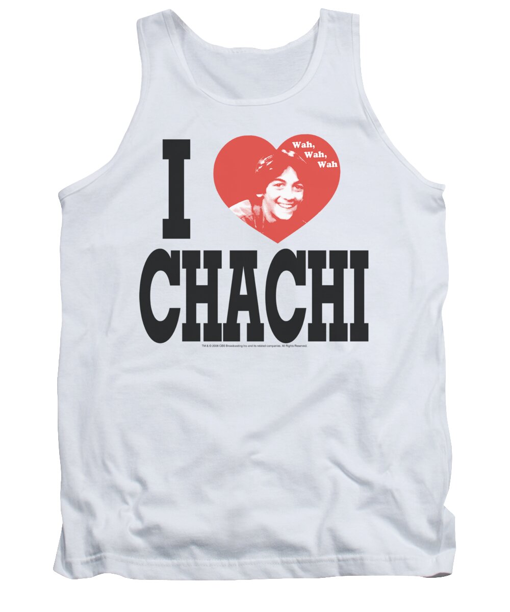 Happy Days Tank Top featuring the digital art Happy Days - I Heart Chachi by Brand A