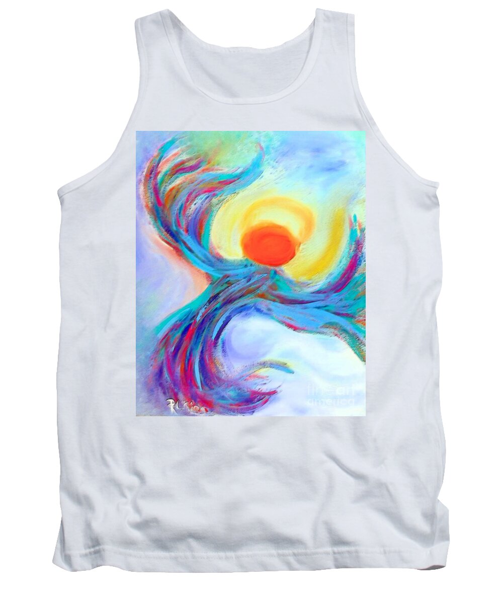 Angel Art Tank Top featuring the painting Heaven Sent Digital Art Painting by Robyn King