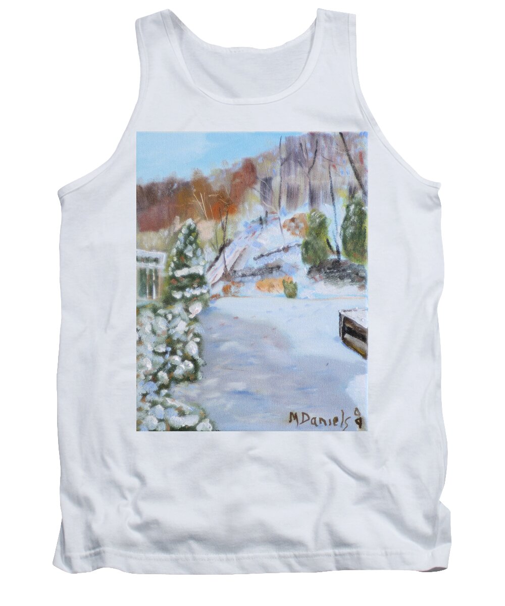 Painting Tank Top featuring the painting Home Scene South by Michael Daniels