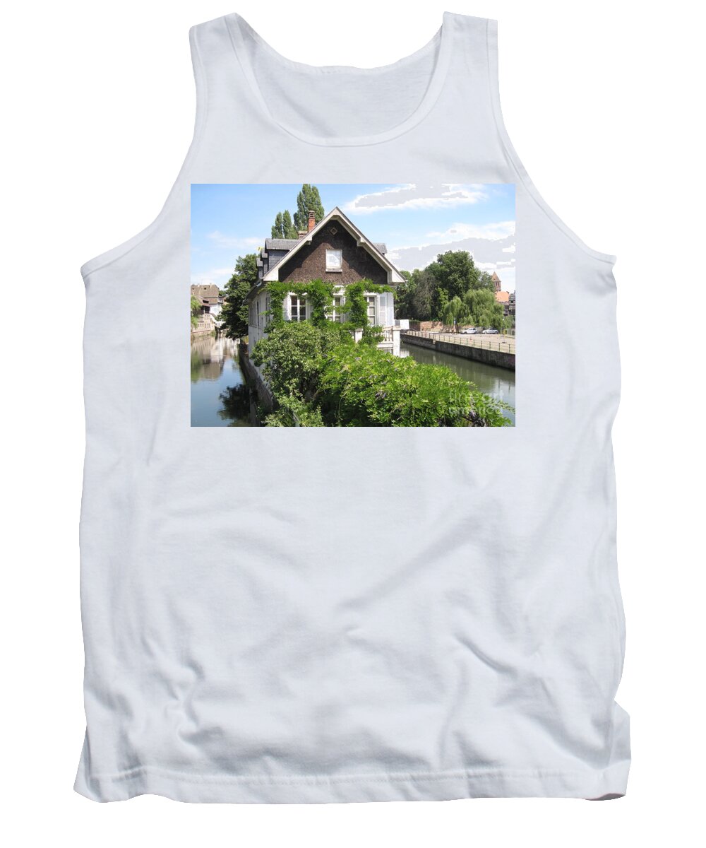 Timber Tank Top featuring the photograph House in the middle of the canal by Amanda Mohler