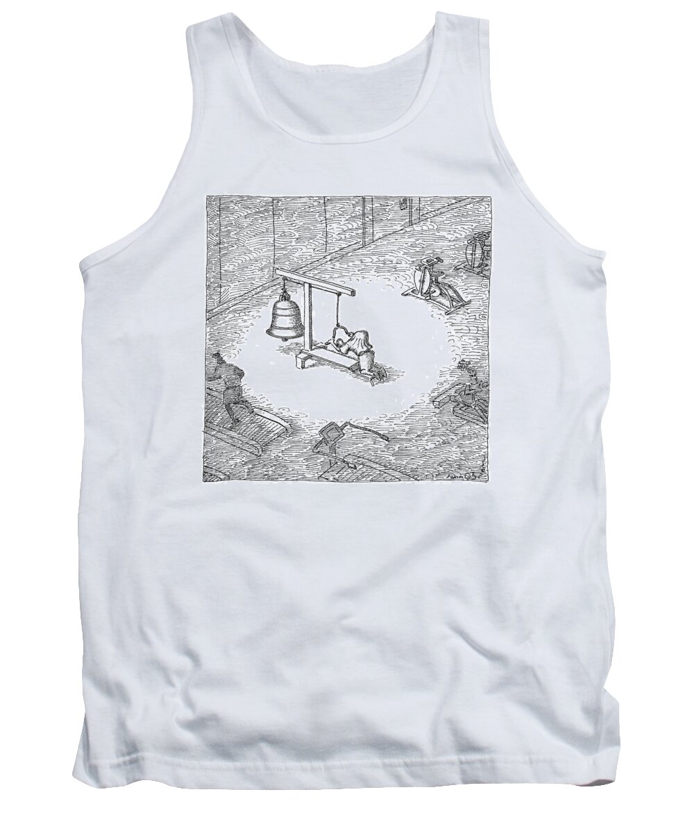 Gyms Tank Top featuring the drawing In An Otherwise Normal-looking Gym by John O'Brien