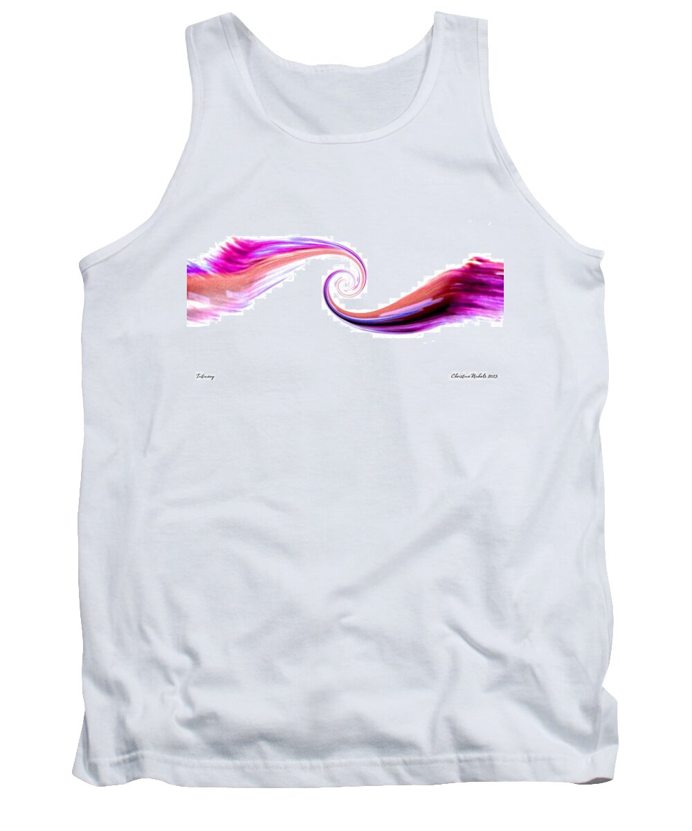 Intimacy Tank Top featuring the digital art Intimacy by Christine Nichols
