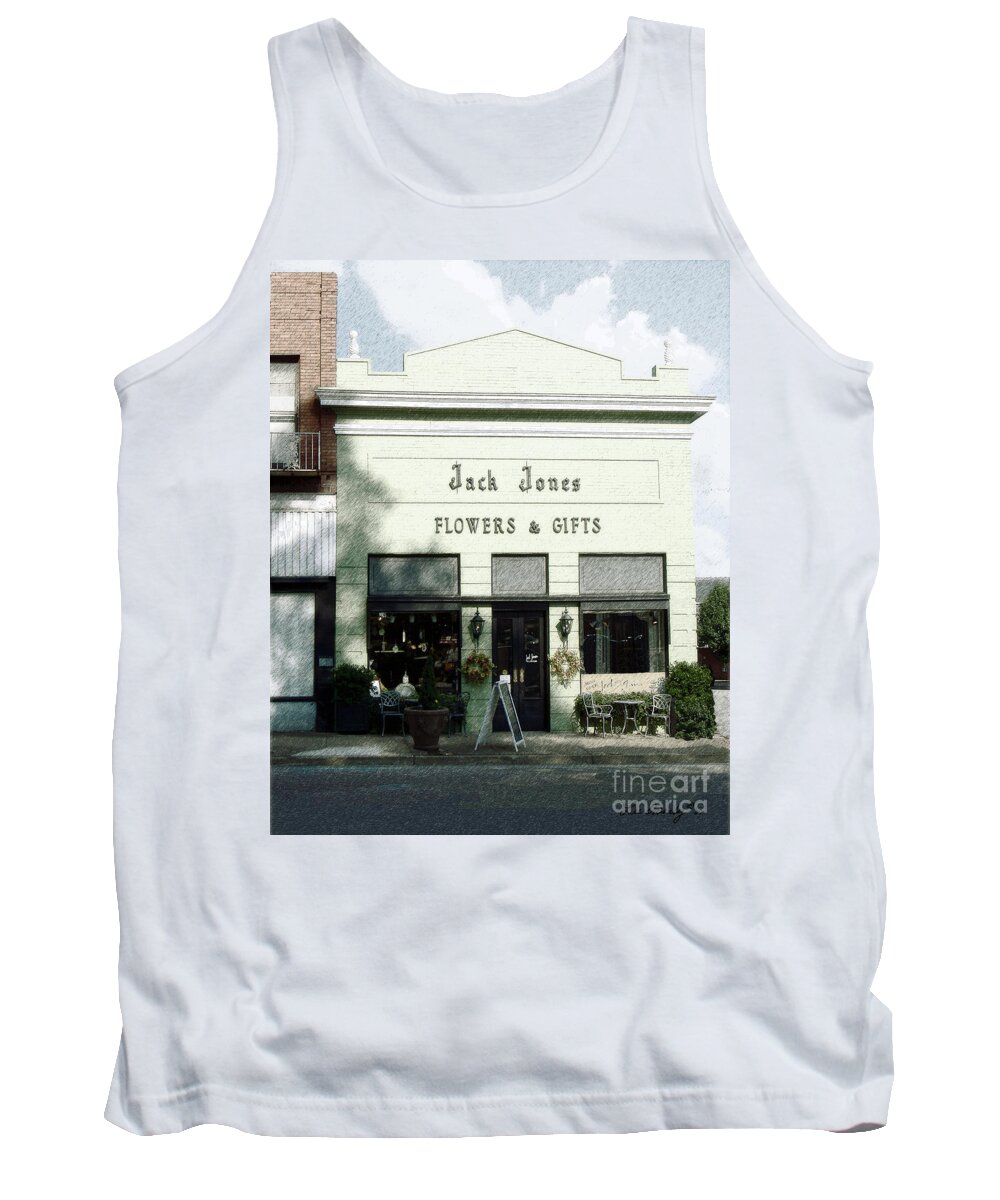Historic Tank Top featuring the photograph Jack's Place by Lee Owenby