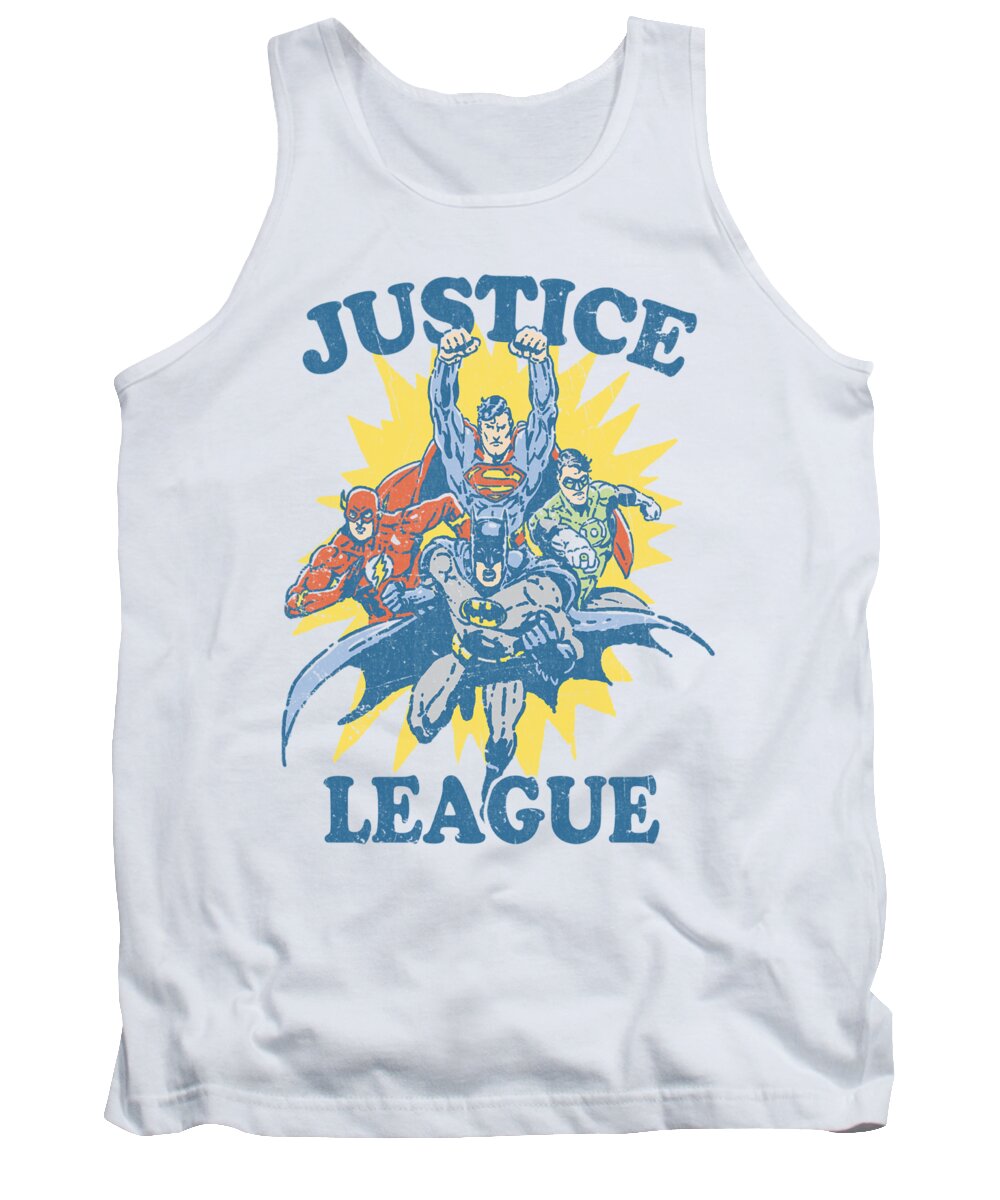 Justice League Of America Tank Top featuring the digital art Jla - Let's Do This by Brand A