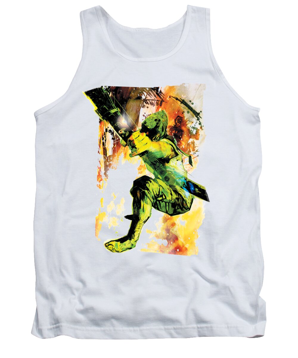  Tank Top featuring the digital art Jla - Painted Archer by Brand A