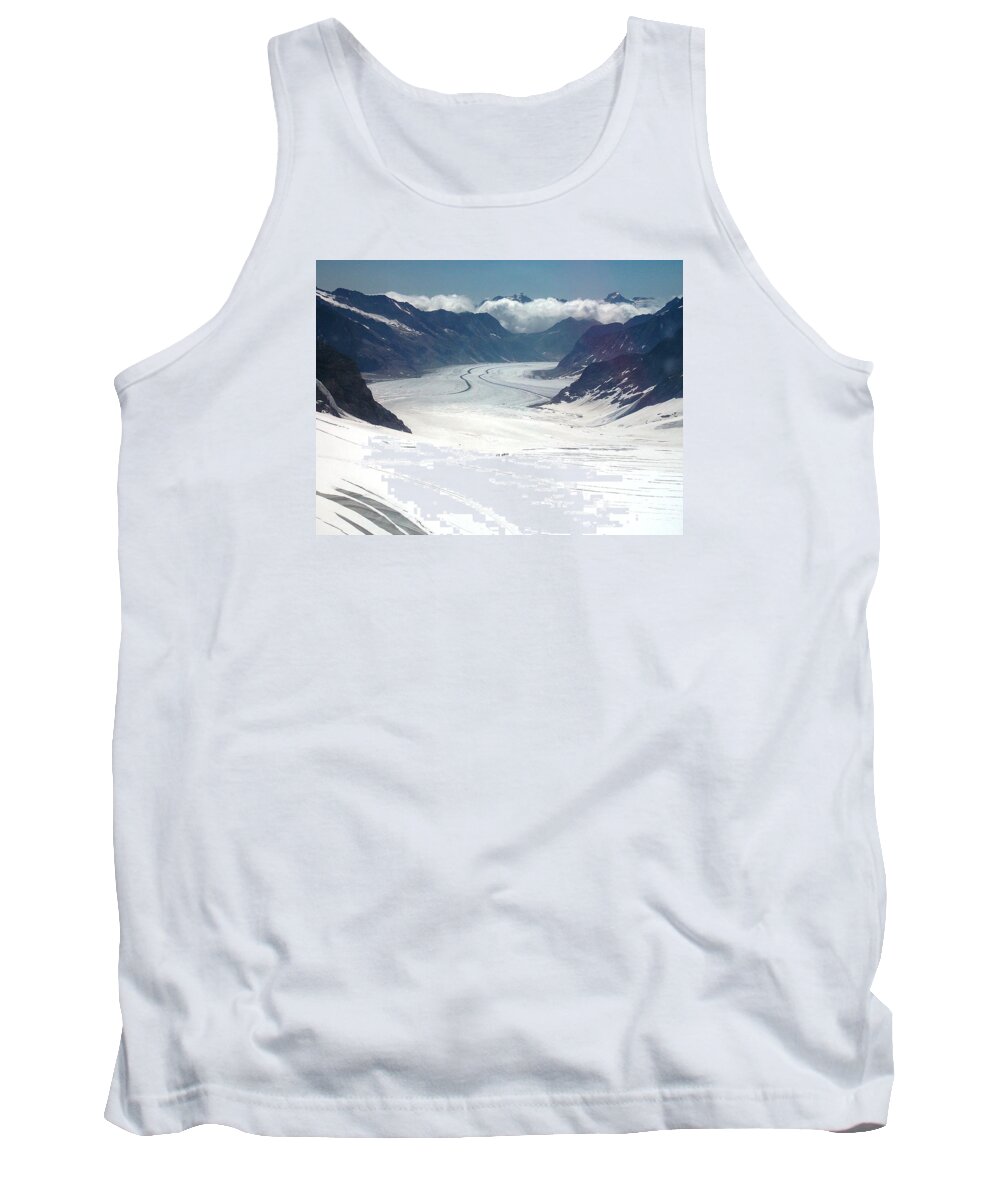 Jungfrau Tank Top featuring the photograph Jungfrau Glacier by Nina Kindred