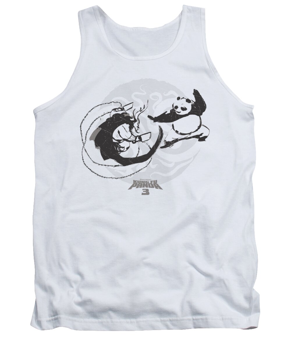  Tank Top featuring the digital art Kung Fu Panda - Face Off by Brand A
