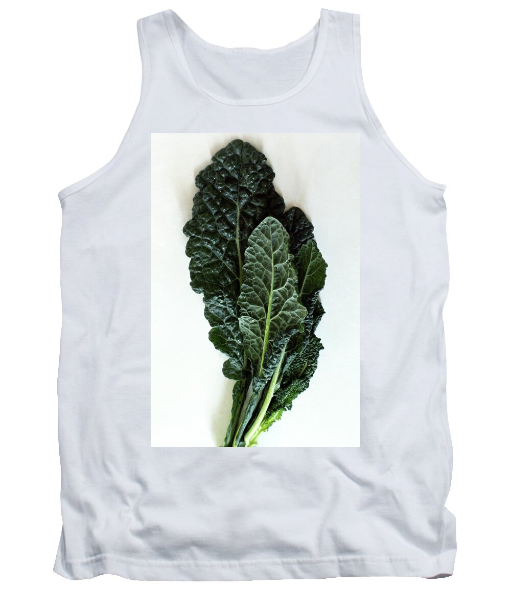 Food Tank Top featuring the photograph Lacinato Kale by Romulo Yanes