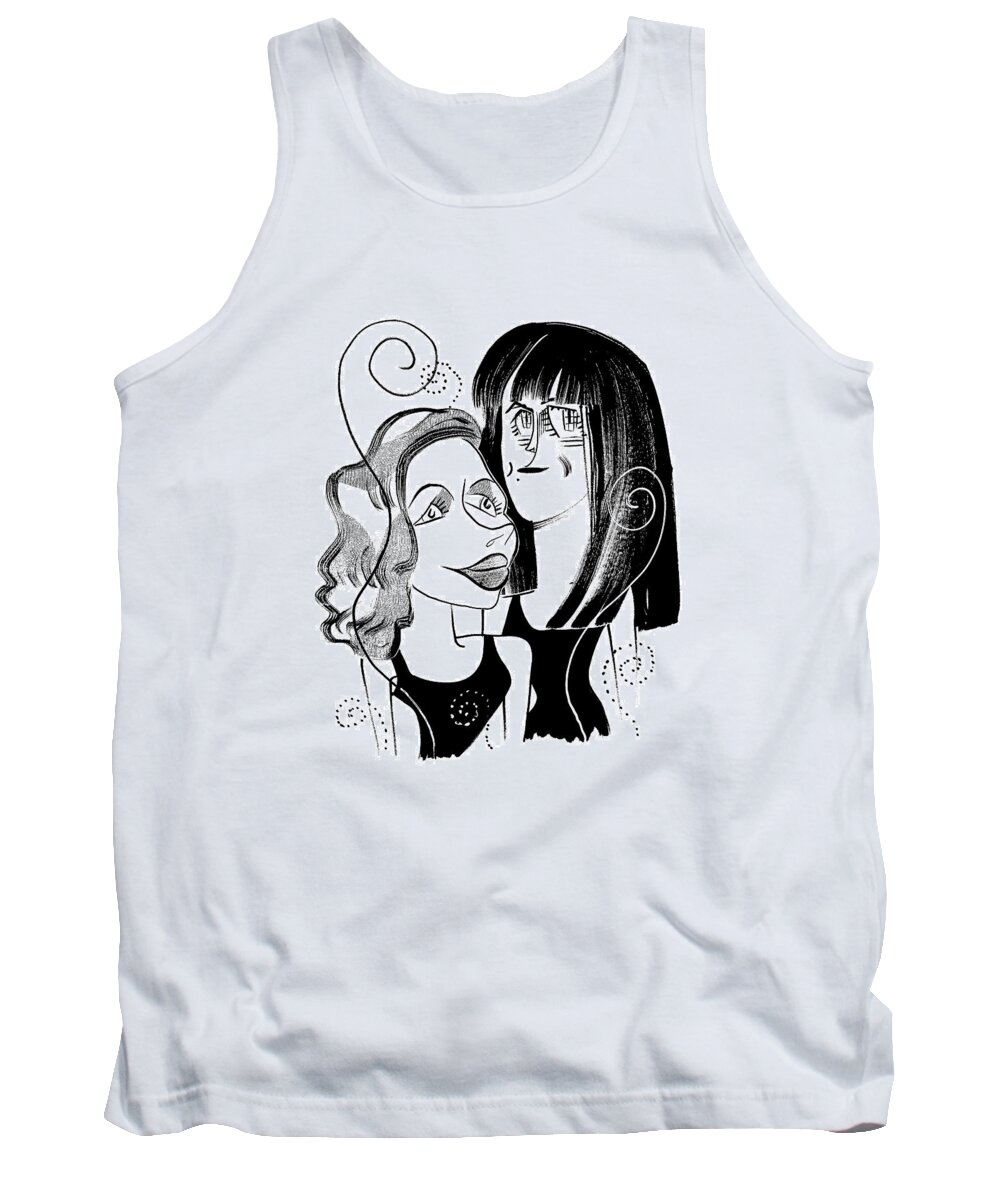 Lake Street Dive Tank Top featuring the drawing Lake Street Dive by Tom Bachtell