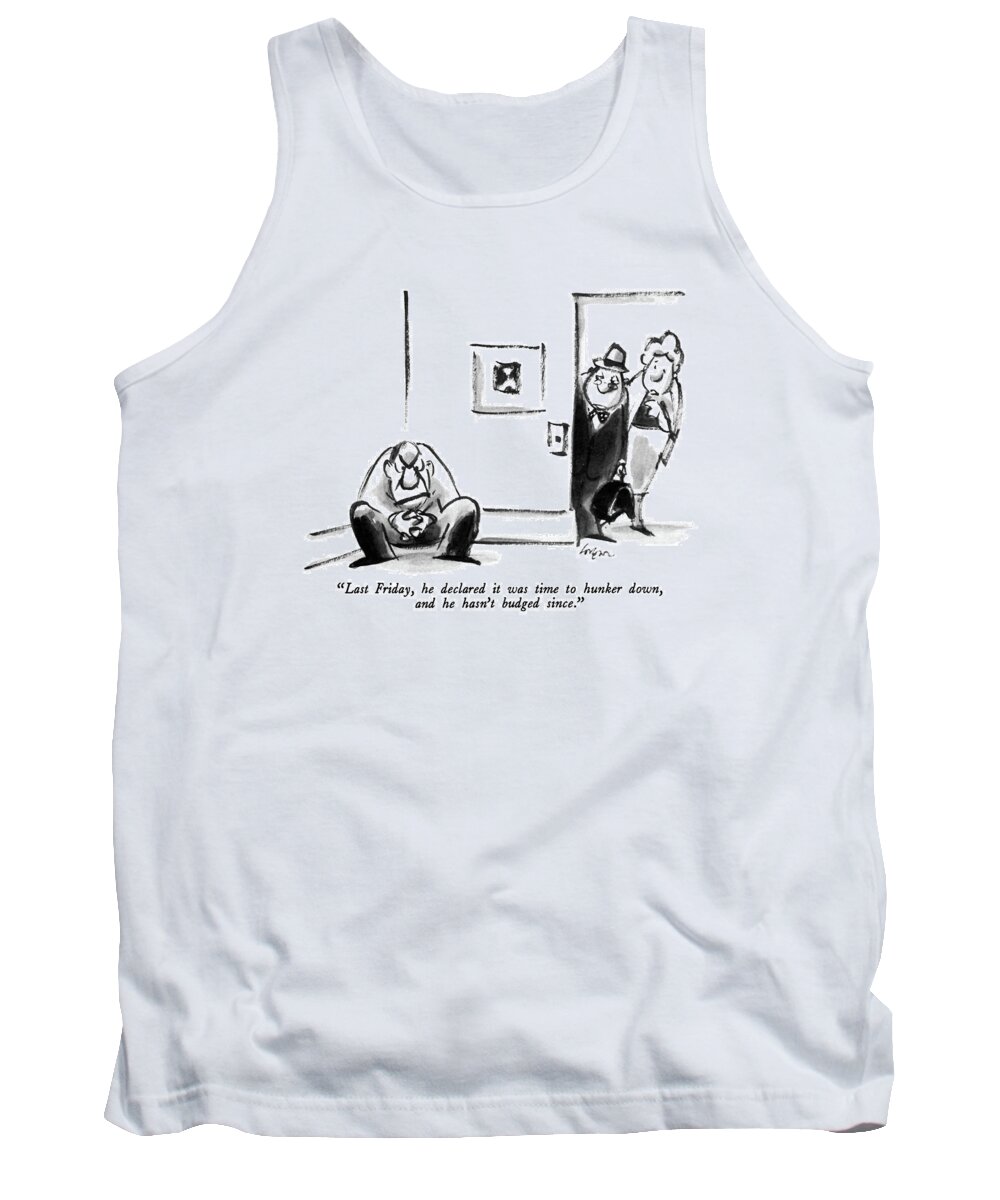 Doctors Tank Top featuring the drawing Last Friday by Lee Lorenz