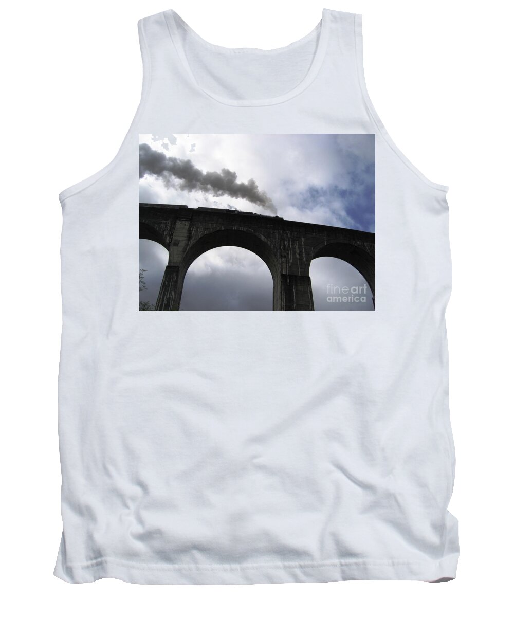 Scottish Highlands Tank Top featuring the photograph Late For The Hogwart's Express by Denise Railey