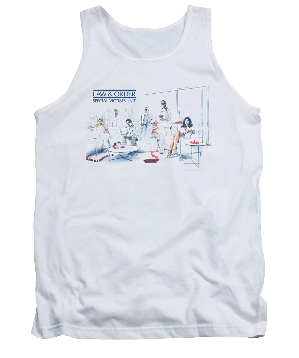  Tank Top featuring the digital art Law And Order Svu - Dominos by Brand A